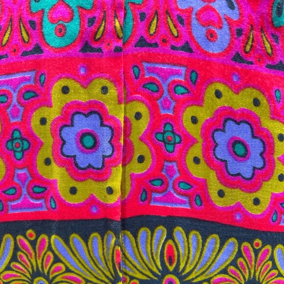 Alex Colman Dress 60s 70s Mod Hippie Psychedelic Vintage Maxi High Neck EUC - Picture 12 of 12